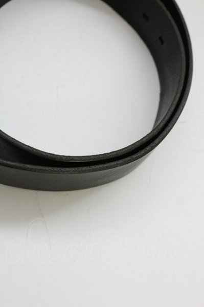 画像2: TORNADO MART / スクエアバックルレザーベルト  ブラックｘシルバー T-25-07-08-036-TO-0-YM-ZT155 (2)