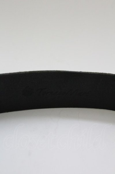 画像3: TORNADO MART / スクエアバックルレザーベルト  ブラックｘシルバー T-25-07-08-036-TO-0-YM-ZT155 (3)