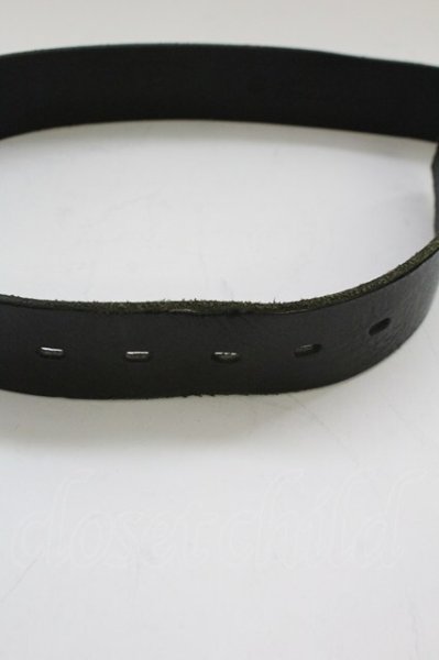 画像4: TORNADO MART / スクエアバックルレザーベルト  ブラックｘシルバー T-25-07-08-036-TO-0-YM-ZT155 (4)