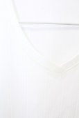 画像4: Zero by TORNADO MART / ランダムストライプVネックTシャツ M ホワイト T-25-07-08-005-Ze-ts-YM-ZT (4)