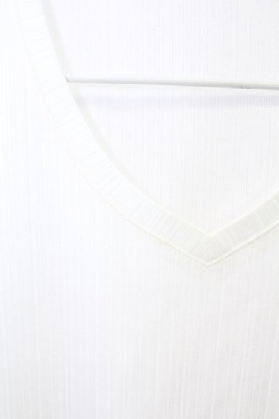 画像4: Zero by TORNADO MART / ランダムストライプVネックTシャツ M ホワイト T-25-07-08-005-Ze-ts-YM-ZT