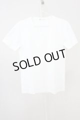 Zero by TORNADO MART / ランダムストライプVネックTシャツ M ホワイト T-25-07-08-006-Ze-ts-YM-ZT172
