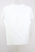 画像2: Zero by TORNADO MART / ランダムストライプVネックTシャツ M ホワイト T-25-07-08-006-Ze-ts-YM-ZT (2)