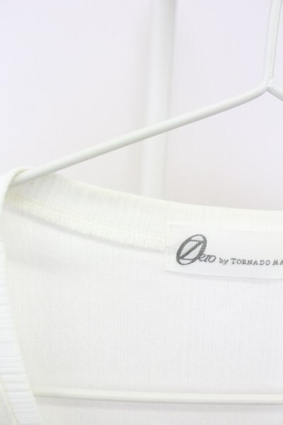 画像3: Zero by TORNADO MART / ランダムストライプVネックTシャツ M ホワイト T-25-07-08-006-Ze-ts-YM-ZT