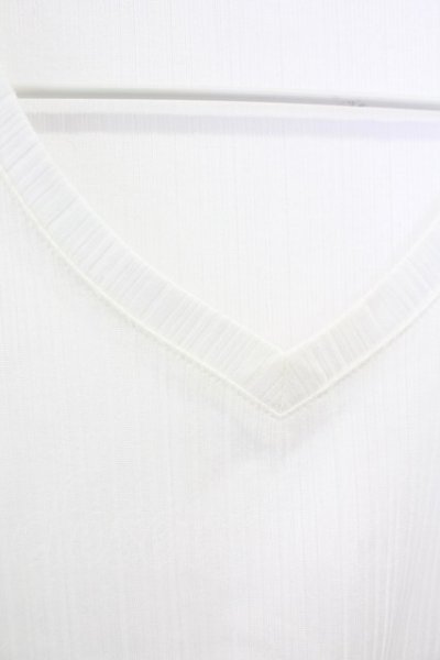 画像4: Zero by TORNADO MART / ランダムストライプVネックTシャツ M ホワイト T-25-07-08-006-Ze-ts-YM-ZT