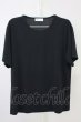 画像1: Zero by TORNADO MART / ポリエステルスムースボックス Tシャツ M ブラック T-25-07-08-007-Ze-ts-YM-ZT172 (1)