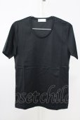 画像1: Zero by TORNADO MART / ストレッチスムースUネックT M ブラック T-25-07-08-009-Ze-ts-YM-ZT (1)