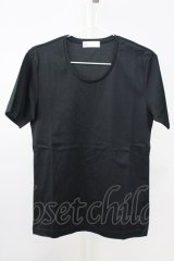 Zero by TORNADO MART / ストレッチスムースUネックT M ブラック T-25-07-08-009-Ze-ts-YM-ZT