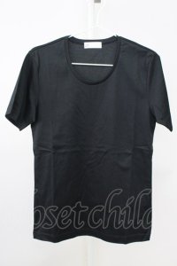 Zero by TORNADO MART / ストレッチスムースUネックT M ブラック T-25-07-08-009-Ze-ts-YM-ZT172
