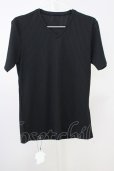 画像1: R by TORNADO MART / ストレッチリブVネックTシャツ 0 ブラック T-25-07-08-010-Th-ts-YM-ZT (1)