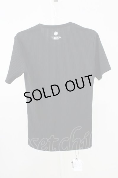 画像2: R by TORNADO MART / ストレッチリブVネックTシャツ 0 ブラック T-25-07-08-010-Th-ts-YM-ZT172 (2)