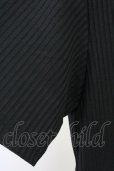 画像4: R by TORNADO MART / ストレッチリブVネックTシャツ 0 ブラック T-25-07-08-010-Th-ts-YM-ZT