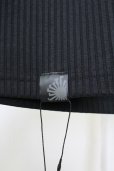 画像6: R by TORNADO MART / ストレッチリブVネックTシャツ 0 ブラック T-25-07-08-010-Th-ts-YM-ZT