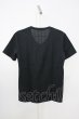 画像2: Zero by TORNADO MART / ランダムストライプVネックTシャツ M ブラック T-25-07-08-011-Ze-ts-YM-ZT172 (2)