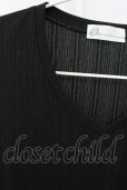 画像3: Zero by TORNADO MART / ランダムストライプVネックTシャツ M ブラック T-25-07-08-011-Ze-ts-YM-ZT (3)