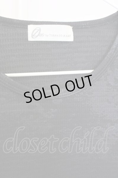 画像3: Zero by TORNADO MART / エンボスワッフル長袖カットソー M ブラック T-25-07-08-014-Ze-to-YM-ZT (3)