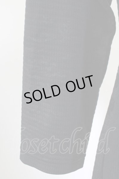 画像4: Zero by TORNADO MART / エンボスワッフル長袖カットソー M ブラック T-25-07-08-014-Ze-to-YM-ZT (4)