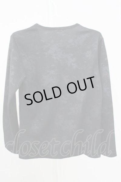 画像2: Zero by TORNADO MART / エンボスワッフル長袖カットソー M ブラック T-25-07-08-015-Ze-to-YM-ZT (2)