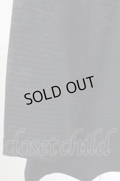 画像4: Zero by TORNADO MART / エンボスワッフル長袖カットソー M ブラック T-25-07-08-015-Ze-to-YM-ZT (4)