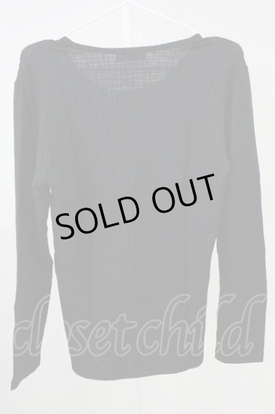 画像2: Zero by TORNADO MART / ストレッチバスケットジャガードカットソー M ブラック T-25-07-08-017-Ze-to-YM-ZT153 (2)