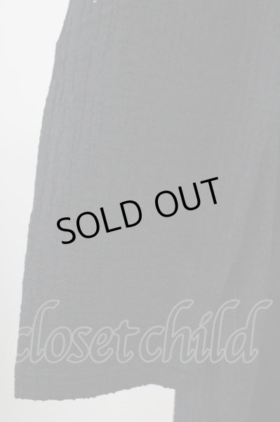 画像4: Zero by TORNADO MART / ストレッチバスケットジャガードカットソー M ブラック T-25-07-08-017-Ze-to-YM-ZT153 (4)