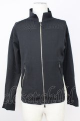5351pour les Hommes / knit blouson シングルライダースジャケット 44 ブラック T-25-07-08-018-53-ja-YM-ZT153