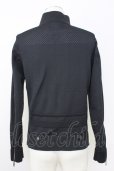 画像2: 5351pour les Hommes / knit blouson シングルライダースジャケット 44 ブラック T-25-07-08-018-53-ja-YM-ZT (2)