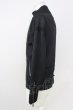 画像3: 5351pour les Hommes / knit blouson シングルライダースジャケット 44 ブラック T-25-07-08-018-53-ja-YM-ZT153 (3)