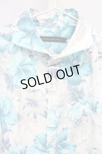 画像3: GOSTAR DE FUGA / Invite トロピカルフラワー7分袖シャツ 44 ブルー T-25-07-17-015-GO-sh-YM-ZT (3)