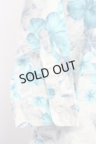 画像4: GOSTAR DE FUGA / Invite トロピカルフラワー7分袖シャツ 44 ブルー T-25-07-17-015-GO-sh-YM-ZT (4)