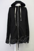 KMRii / Serpent Cross Damage Hoodie　パーカー ONE ブラック T-25-07-17-017-KM-to-YM-ZT