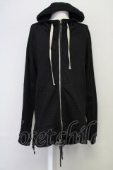KMRii / Serpent Cross Damage Hoodie　パーカー ONE ブラック T-25-07-17-017-KM-to-YM-ZT