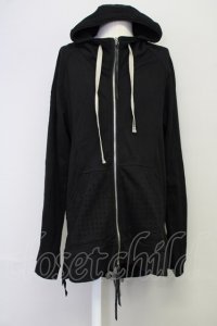 KMRii / Serpent Cross Damage Hoodie　パーカー ONE ブラック T-25-07-17-017-KM-to-YM-ZT