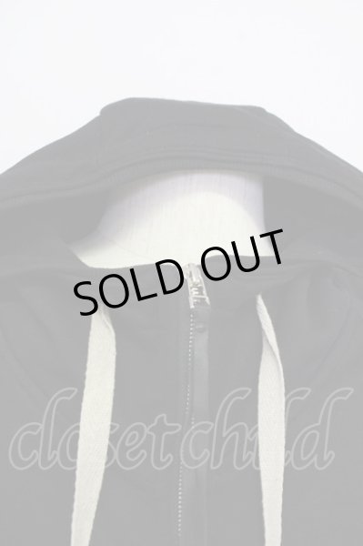 画像3: KMRii / Serpent Cross Damage Hoodie　パーカー ONE ブラック T-25-07-17-017-KM-to-YM-ZT256 (3)