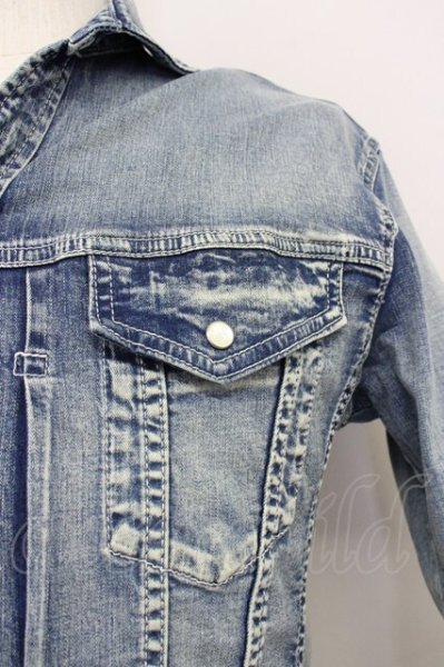 画像4: NEW GENTLEMAN / SSストレッチデニムシャツジャケット 2 ライトインディゴ T-25-07-17-018-NE-ja-YM-ZT256 (4)