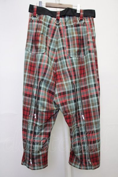 画像2: KIDILL / LOOSE FIT BONDAGE　パンツ 46 レッドｘブルー T-25-07-17-020-KI-to-YM-ZT255 (2)