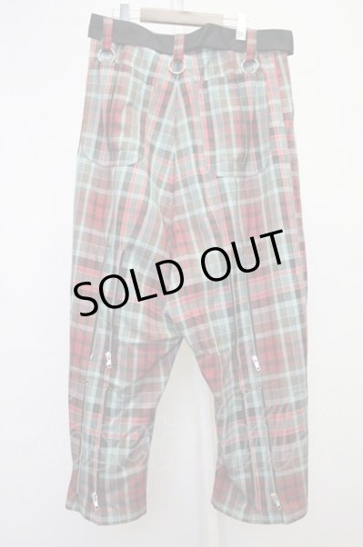 画像2: KIDILL / LOOSE FIT BONDAGE　パンツ 46 レッドｘブルー T-25-07-17-020-KI-to-YM-ZT255 (2)