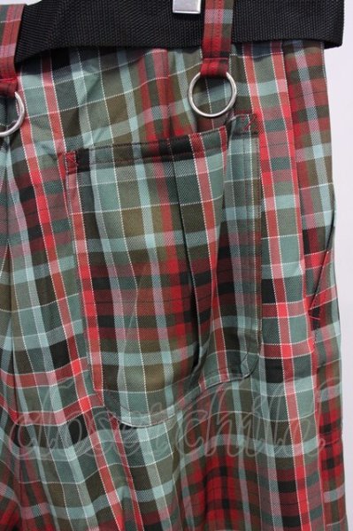 画像4: KIDILL / LOOSE FIT BONDAGE　パンツ 46 レッドｘブルー T-25-07-17-020-KI-to-YM-ZT255 (4)