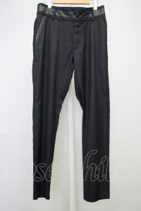 NO ID. BLACK / スイッチングサイドスリットトラウザーズパンツ 3 ブラック T-25-07-17-021-NO-pa-YM-ZT