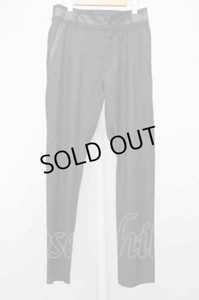 画像1: NO ID. BLACK / スイッチングサイドスリットトラウザーズパンツ 3 ブラック T-25-07-17-021-NO-pa-YM-ZT255 (1)