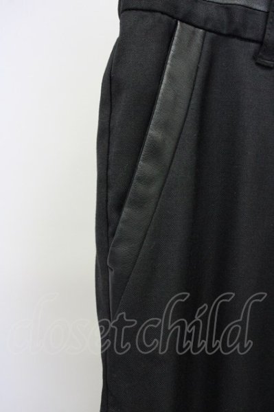 画像4: NO ID. BLACK / スイッチングサイドスリットトラウザーズパンツ 3 ブラック T-25-07-17-021-NO-pa-YM-ZT255 (4)