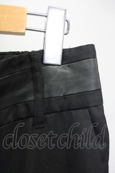画像6: NO ID. BLACK / スイッチングサイドスリットトラウザーズパンツ 3 ブラック T-25-07-17-021-NO-pa-YM-ZT255 (6)