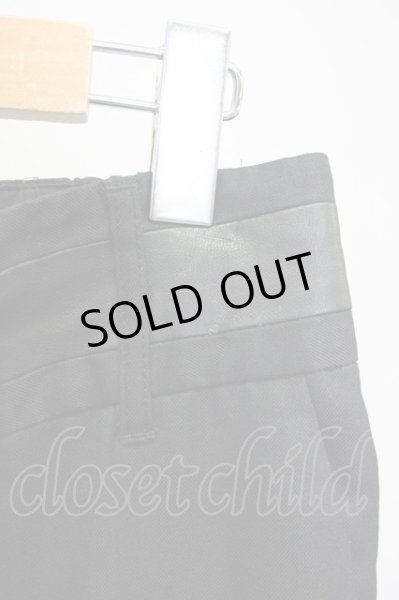 画像6: NO ID. BLACK / スイッチングサイドスリットトラウザーズパンツ 3 ブラック T-25-07-17-021-NO-pa-YM-ZT255 (6)