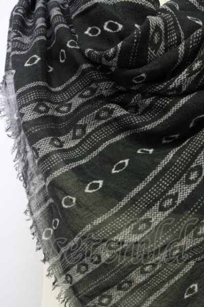 画像2: IFSIXWASNINE / ストール  ブラック T-25-07-17-024-IF-0-YM-ZT206 (2)