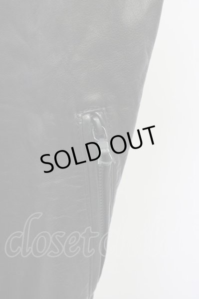 画像4: NO ID. / ホースハイド×麻切替ベスト 1 ブラック T-25-07-17-003-NO-to-YM-ZT239 (4)