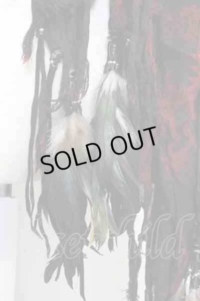 画像3: KMRii / MAGNOLIA STOLE Feather　ストール  レッド T-25-07-17-026-KM-0-YM-ZT206 (3)