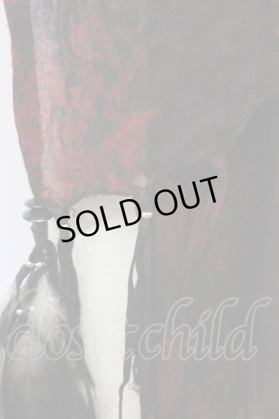 画像7: KMRii / MAGNOLIA STOLE Feather　ストール  レッド T-25-07-17-026-KM-0-YM-ZT206 (7)