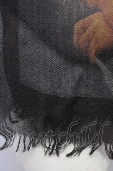 画像3: SHARE SPIRIT / スカルプリントストール  ダークブラウン T-25-07-17-027-SH-0-YM-ZT206 (3)