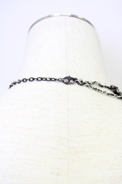 画像3: gunda / MUTANT MODERN ネックレス  ブラックｘホワイトｘシルバー T-25-07-17-029-gu-ac-YM-ZT191 (3)