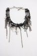 画像1: gunda / JUNK HEAVEN DIE BRACELET/Spinel  ブラックｘシルバー T-25-07-17-034-gu-ac-YM-ZT191 (1)